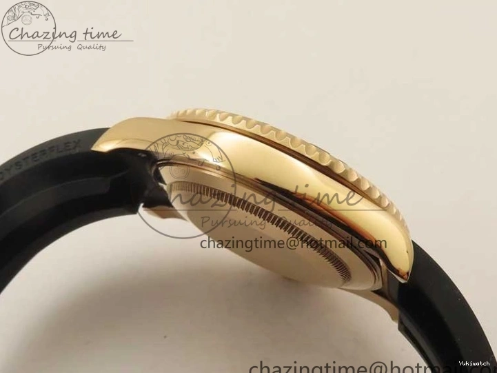 Black on 126655 Black 1:1 Bezel VS3235 Yacht-Master Edition Best Rubber Strap Ceramic RG 3EF 0415